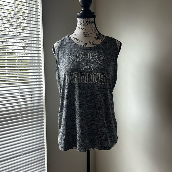 Under Armour Women's Charcoal Tank Top - Picture 1 of 4